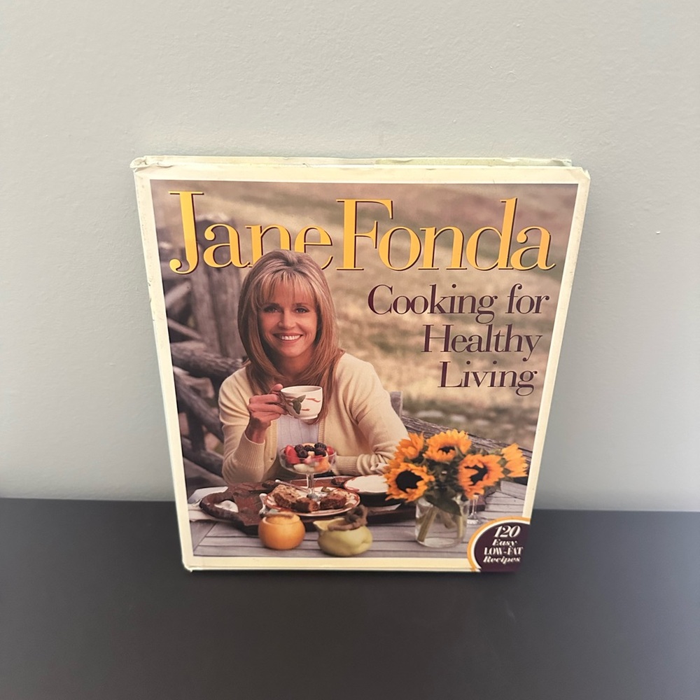 VTG JANE FONDA COOKING FOR HEALTHY LIVING COOKBOOK